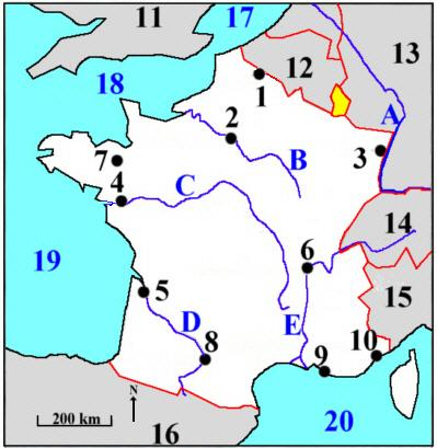 Les grands repe res de la france exercice